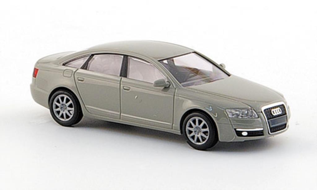 Audi A6 1/87 Busch Limousine grigio modellino in miniatura