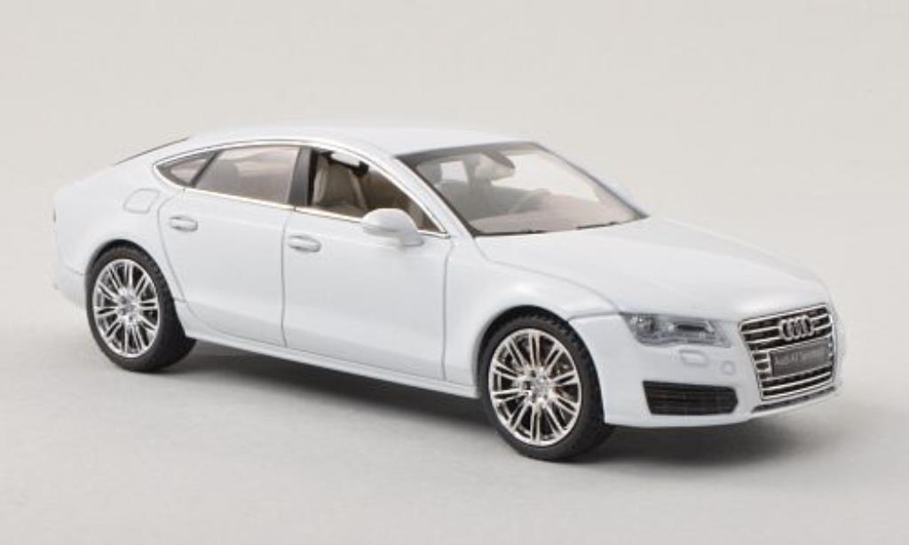 Audi A7 1/43 Kyosho Sportback bianco modellino in miniatura