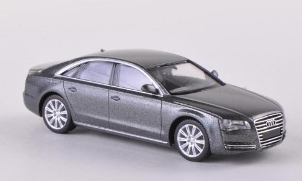 Audi A8 1/87 Herpa (D4) grigio 2012 modellino in miniatura