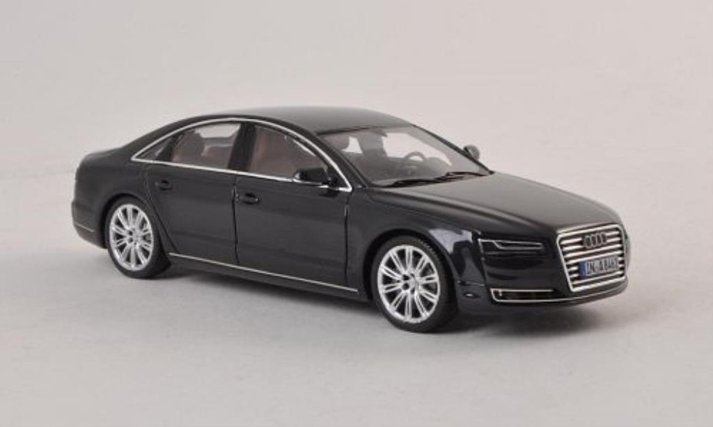 Audi A8 1/43 Spark blu 2014 modellino in miniatura