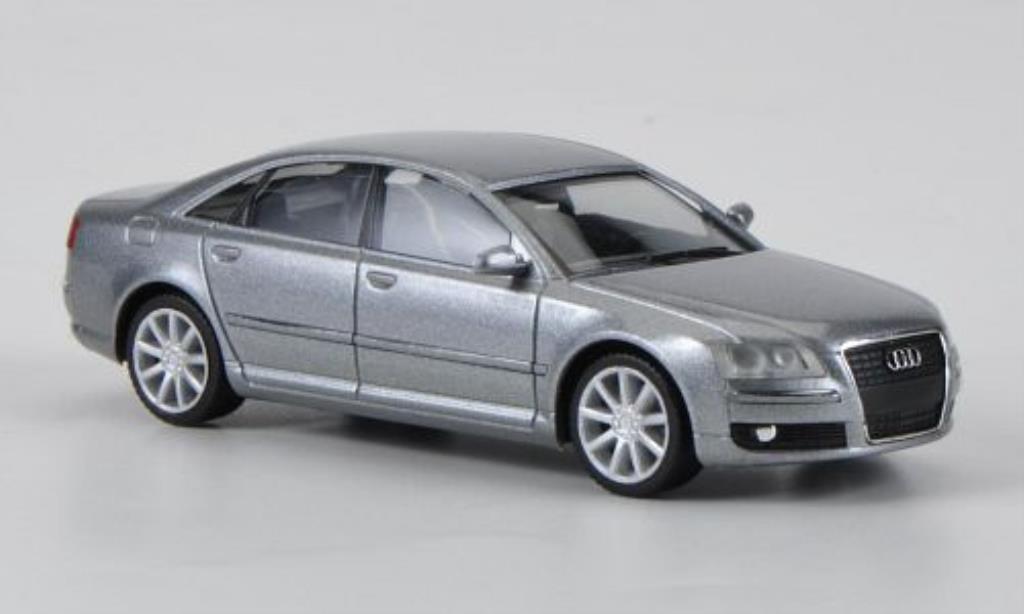 Audi A8 1/87 Herpa grigio 2005 modellino in miniatura