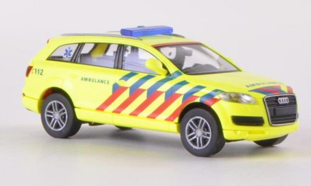Audi Q7 1/87 Wiking Ambulance Notarzt (NL) modellino in miniatura