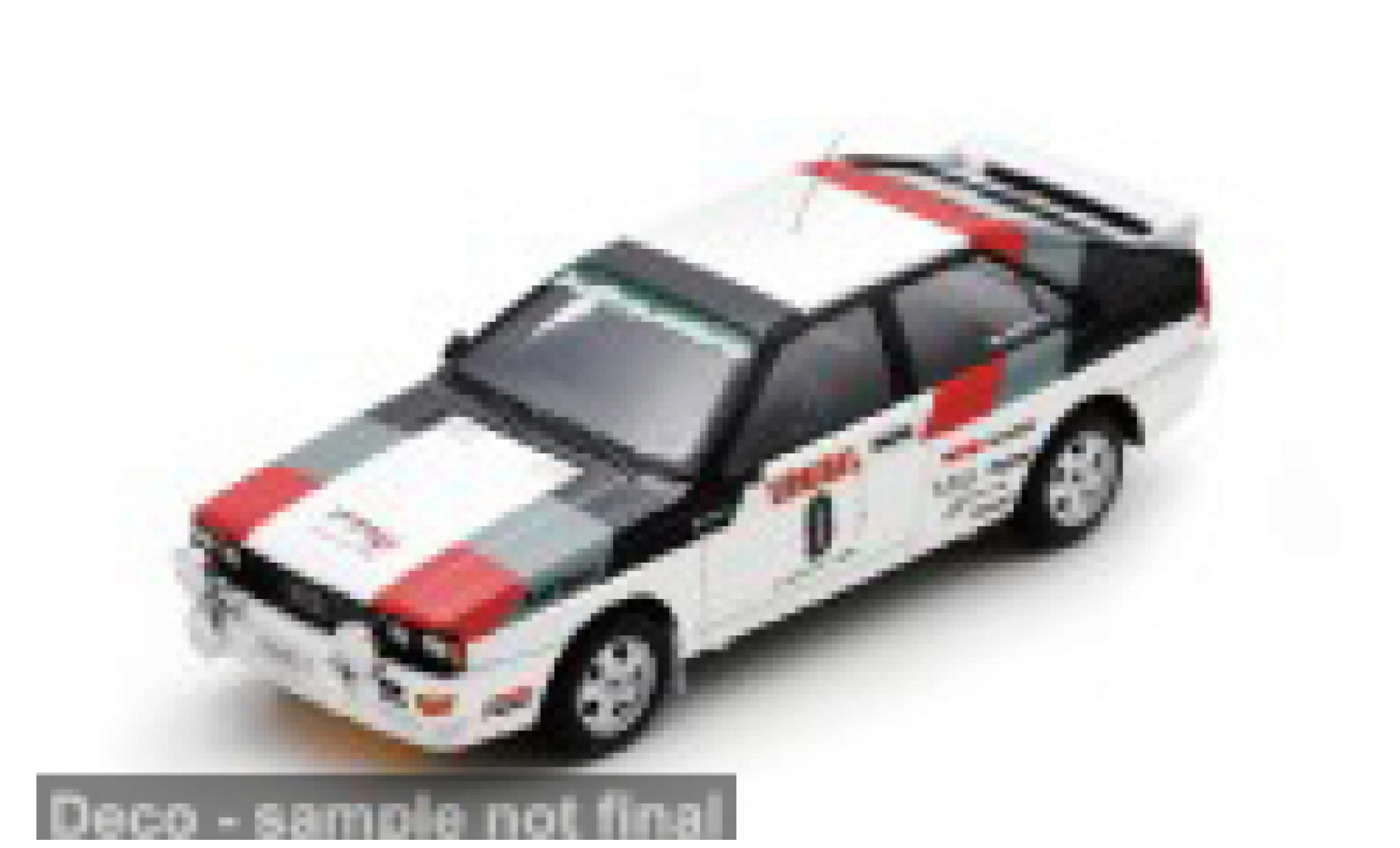 Audi Quattro 1/43 Spark quattro Rallye Algarve 1980 H.Mikkola/A.Hertz 1:43 modellino in miniatura