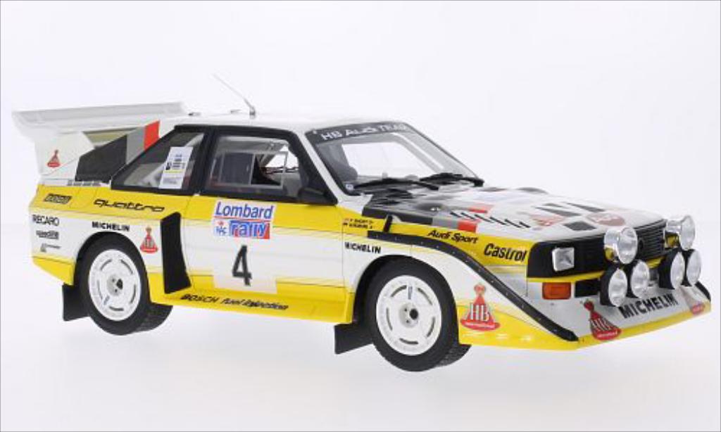 Audi Quattro 1/18 Ottomobile S1 No.4 HB Team HB Rallye RAC Lombard 1985 modellino in miniatura