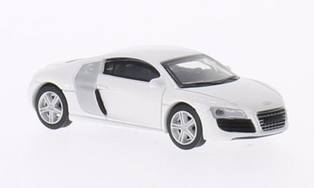 Audi R8 1/64 Schuco Coupe bianco modellino in miniatura