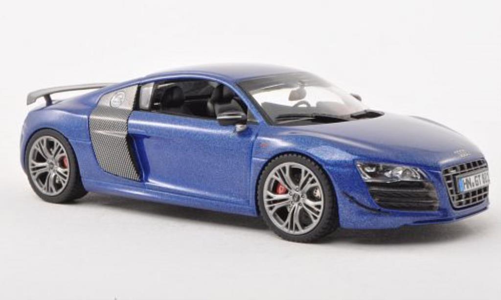 Audi R8 GT 1/43 Schuco GT blu/carbon modellino in miniatura