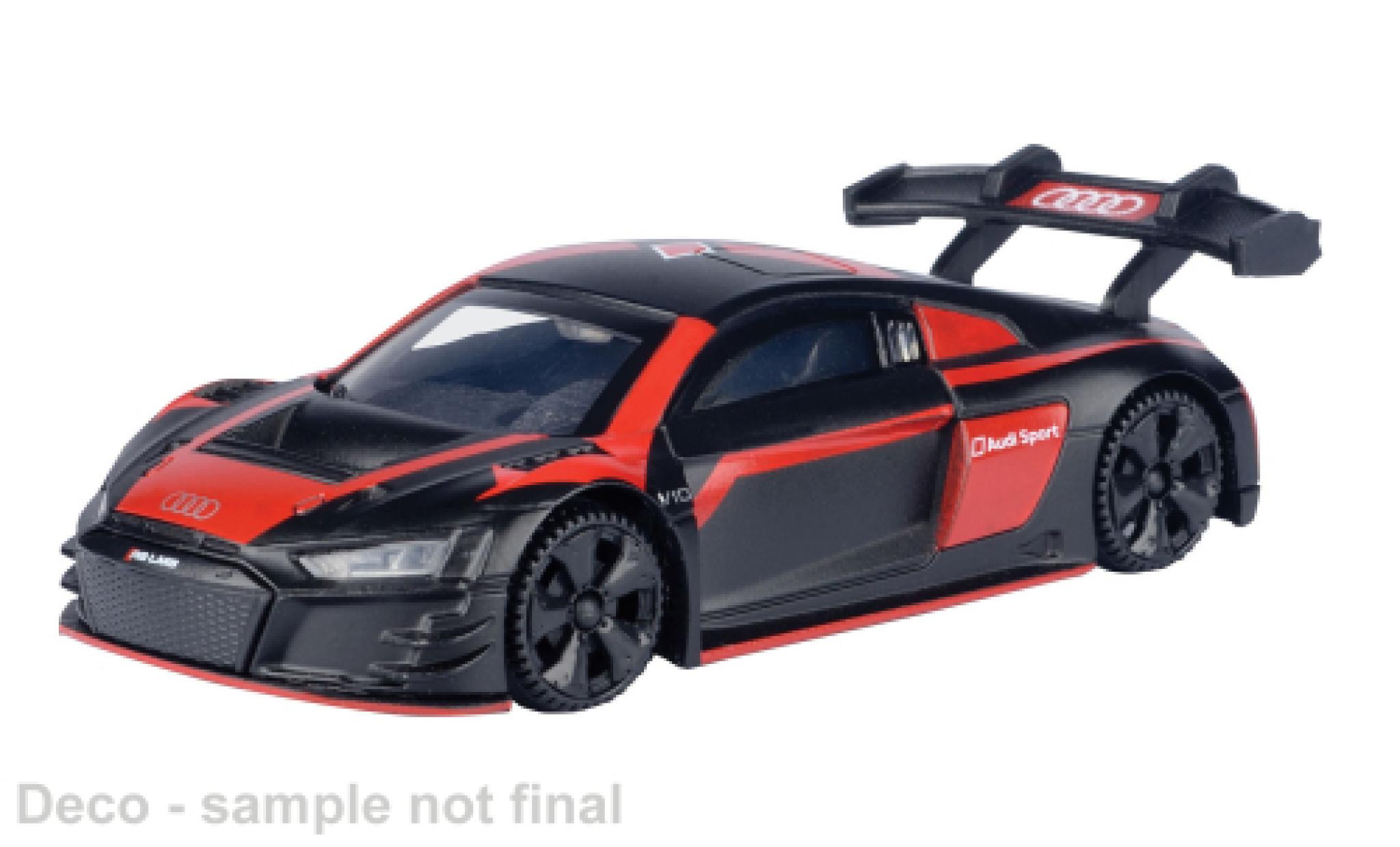 Audi R8 1/43 Motormax LMS GT3 schwarz/rot 1:43 modellino in miniatura