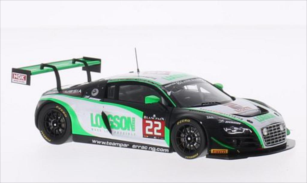 Audi R8 LMS 1/43 Spark LMS Ultra GTR No.22 Team Parker Racing Rose 24h Spa 2014 /L.Machitski modellino in miniatura
