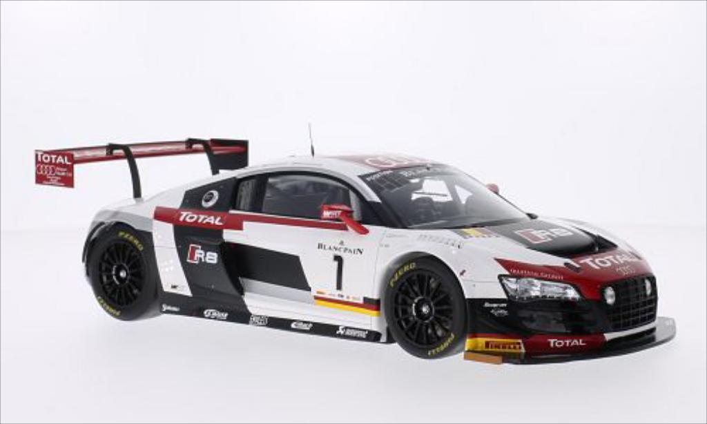 Audi R8 LMS 1/18 Spark LMS Ultra No.1 Belgian Club Team WRT 24h Spa 2014 modellino in miniatura