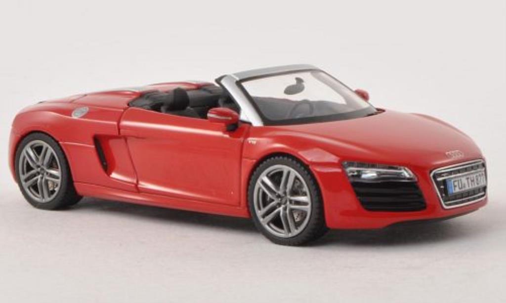 Audi R8 Spyder 1/43 Schuco Spyder Facelift rosso modellino in miniatura