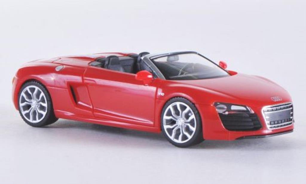 Audi R8 Spyder 1/87 Herpa Spyder rosso 2012 modellino in miniatura