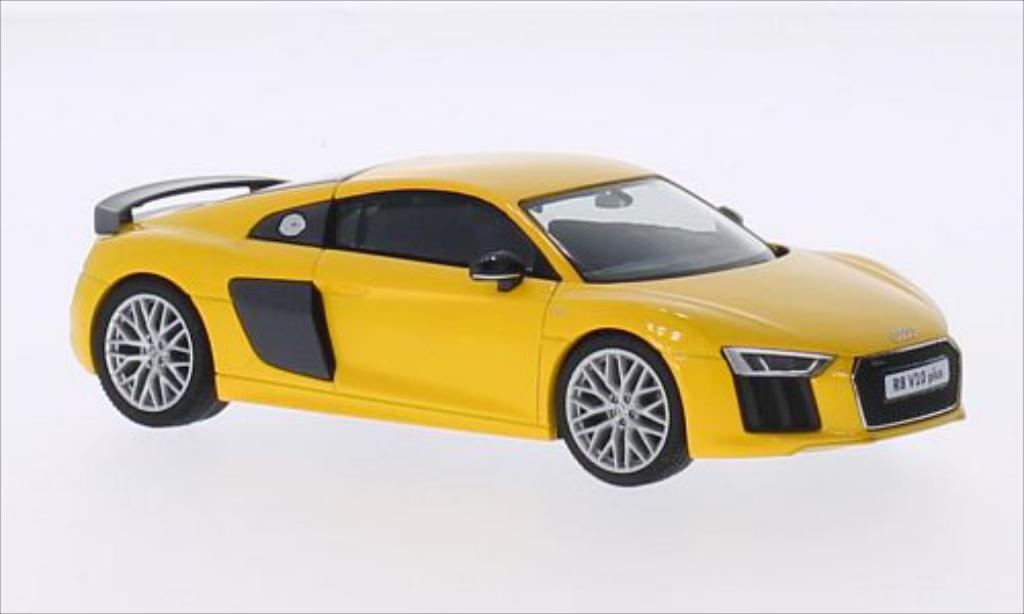 Audi R8 1/43 Herpa V10 Plus giallo modellino in miniatura