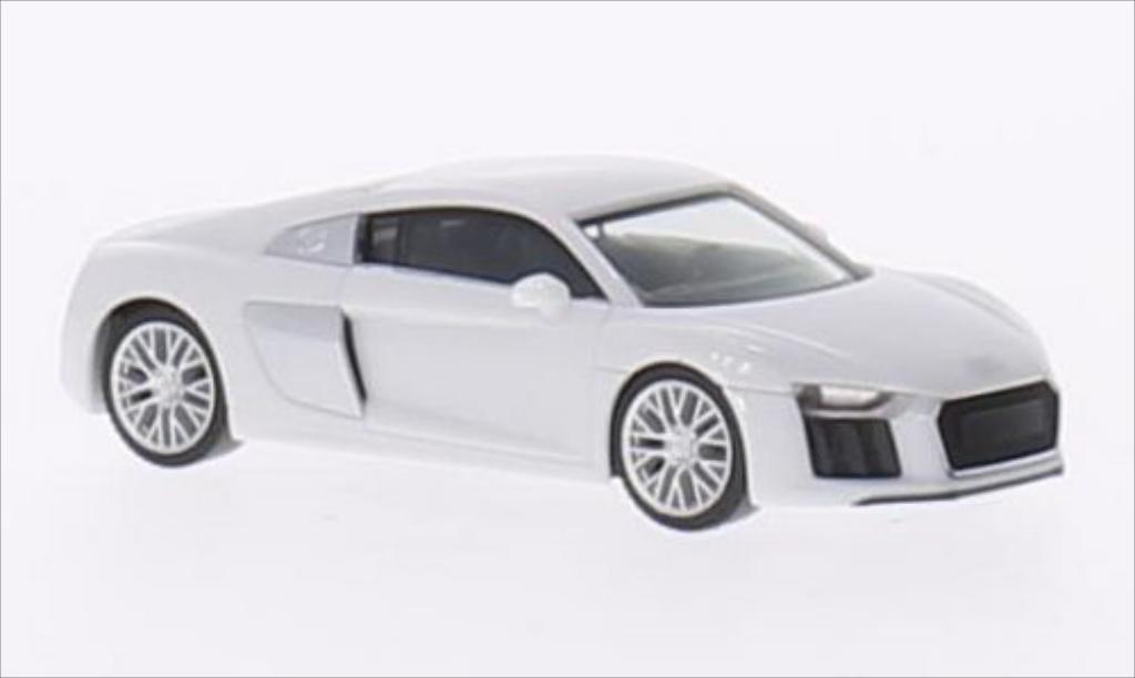Audi R8 1/87 Herpa V10 bianco modellino in miniatura