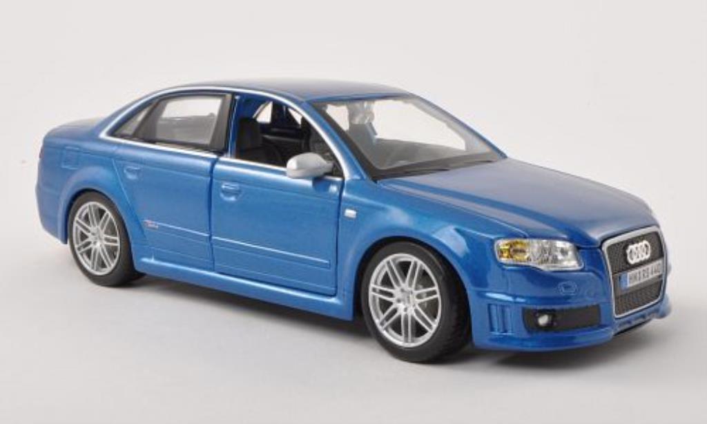 Audi RS4 1/24 Burago (B7) blu modellino in miniatura
