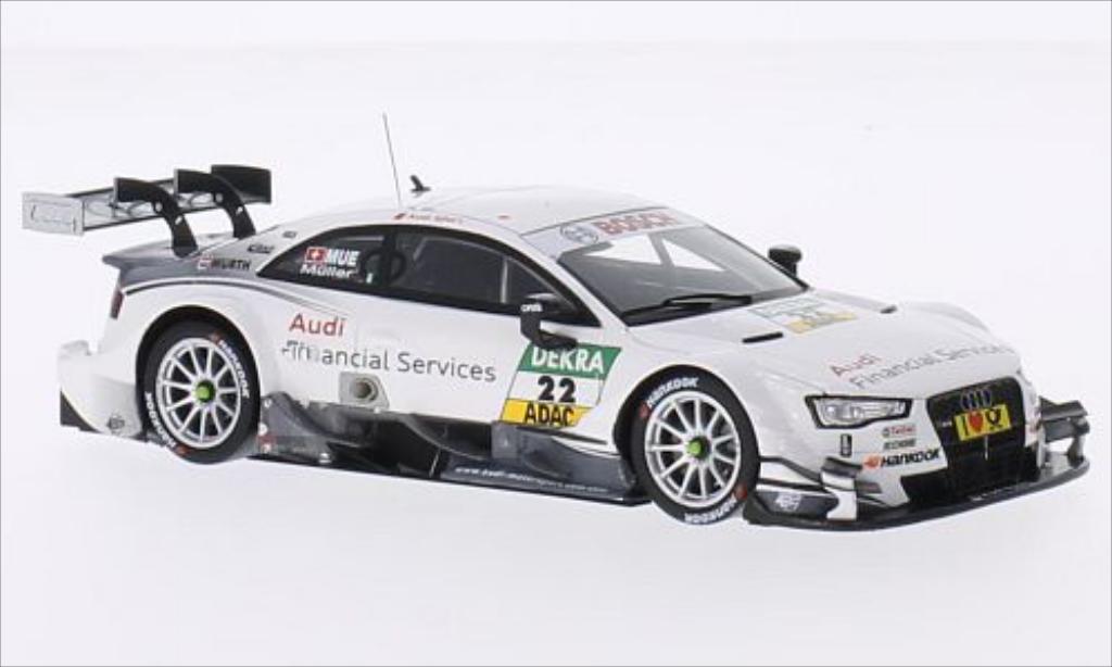 Audi RS5 DTM 1/43 Spark DTM No.22 Sport Team Rosberg Financial Services 2014 modellino in miniatura