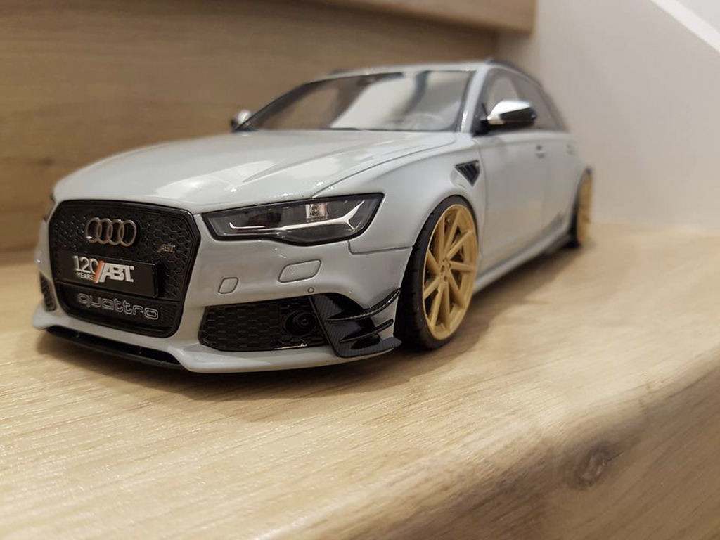 Audi RS6 1/18 GT Spirit R ABT C6 Avant V10 TFSI grigio tuning modellino in miniatura
