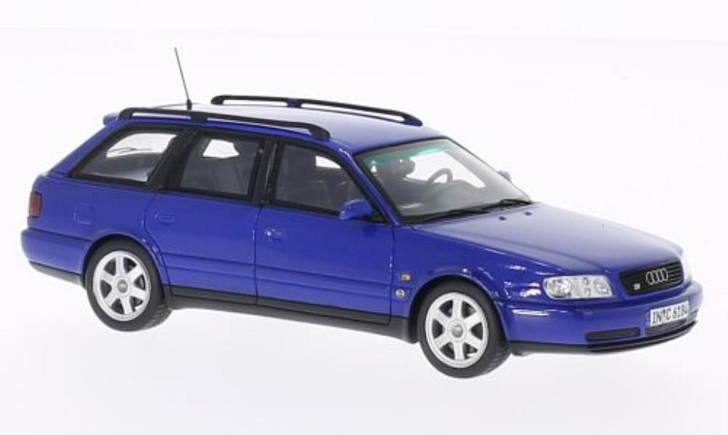 Audi S6 1/43 Spark plus Avant blu modellino in miniatura