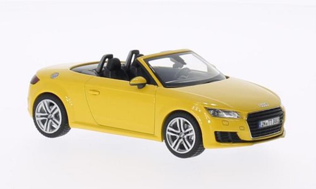 Audi TT 1/43 Kyosho (8S) Roadster giallo 2014 modellino in miniatura