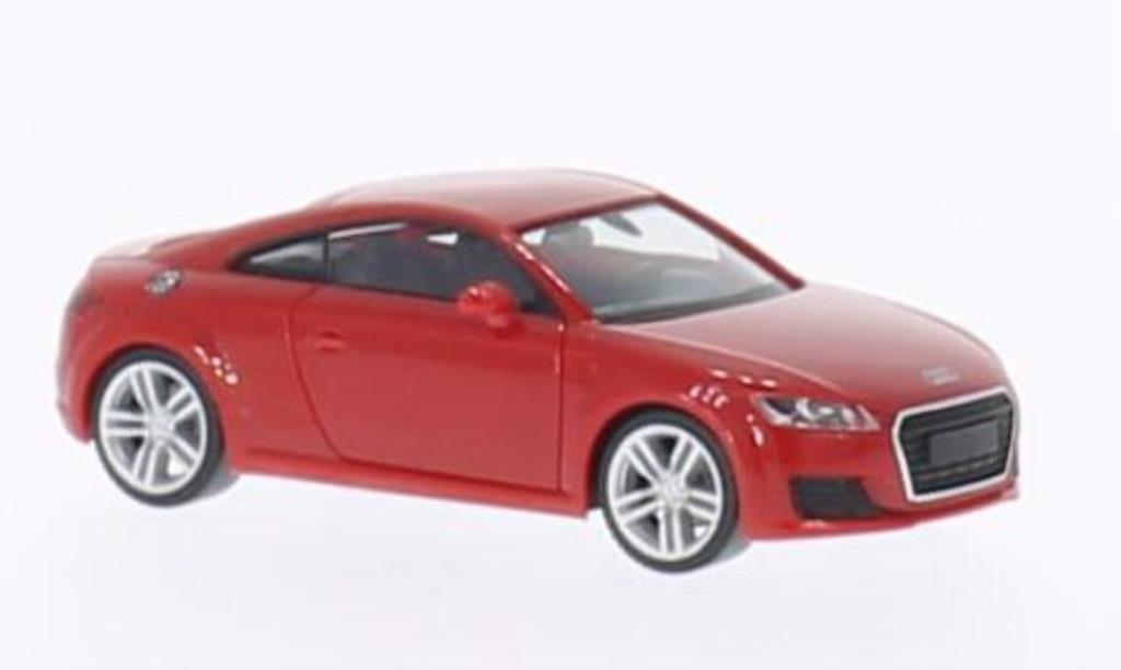 Audi TT 1/87 Herpa (8S) rosso 2014 modellino in miniatura