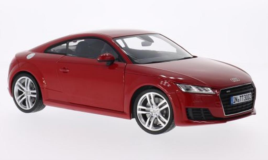 Audi TT 1/18 Minichamps Coupe rosso 2014 modellino in miniatura