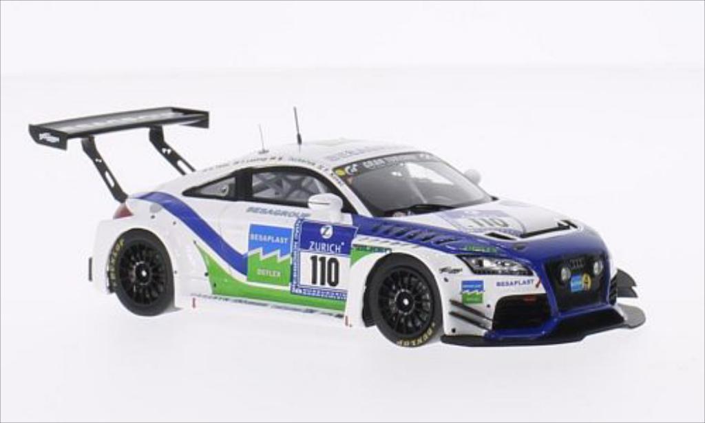 Audi TT RS 1/43 Spark RS No.110 Besaplast Racing Team 24h Nurburgring 2014 /K.Thiim modellino in miniatura