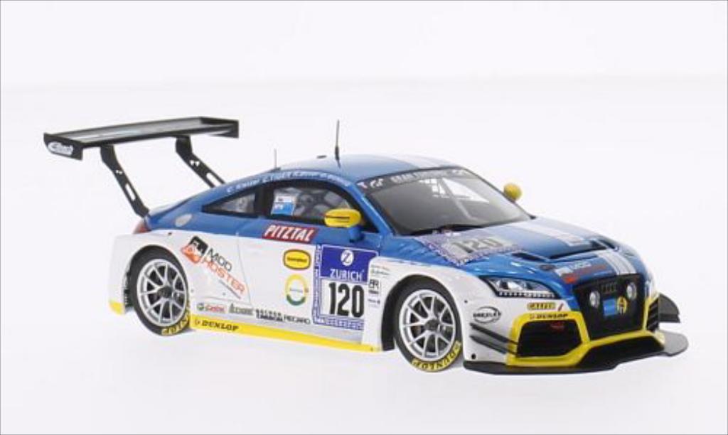 Audi TT RS 1/43 Spark RS No.120 LMS Engineering 24h Nurburgring 2014 /Tiger modellino in miniatura