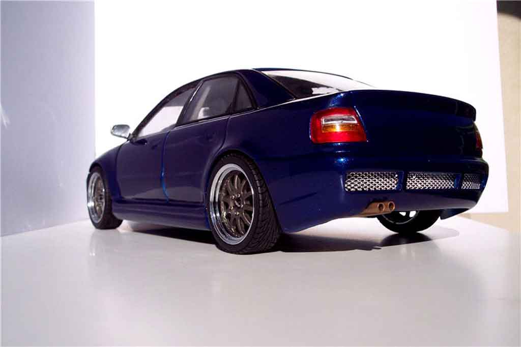 Audi S4 1/18 Ut Models kit rs4 blu jantes kinesis tuning modellino in miniatura