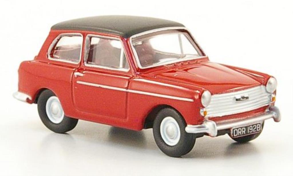Austin A40 1/76 Oxford rosso/nero modellino in miniatura