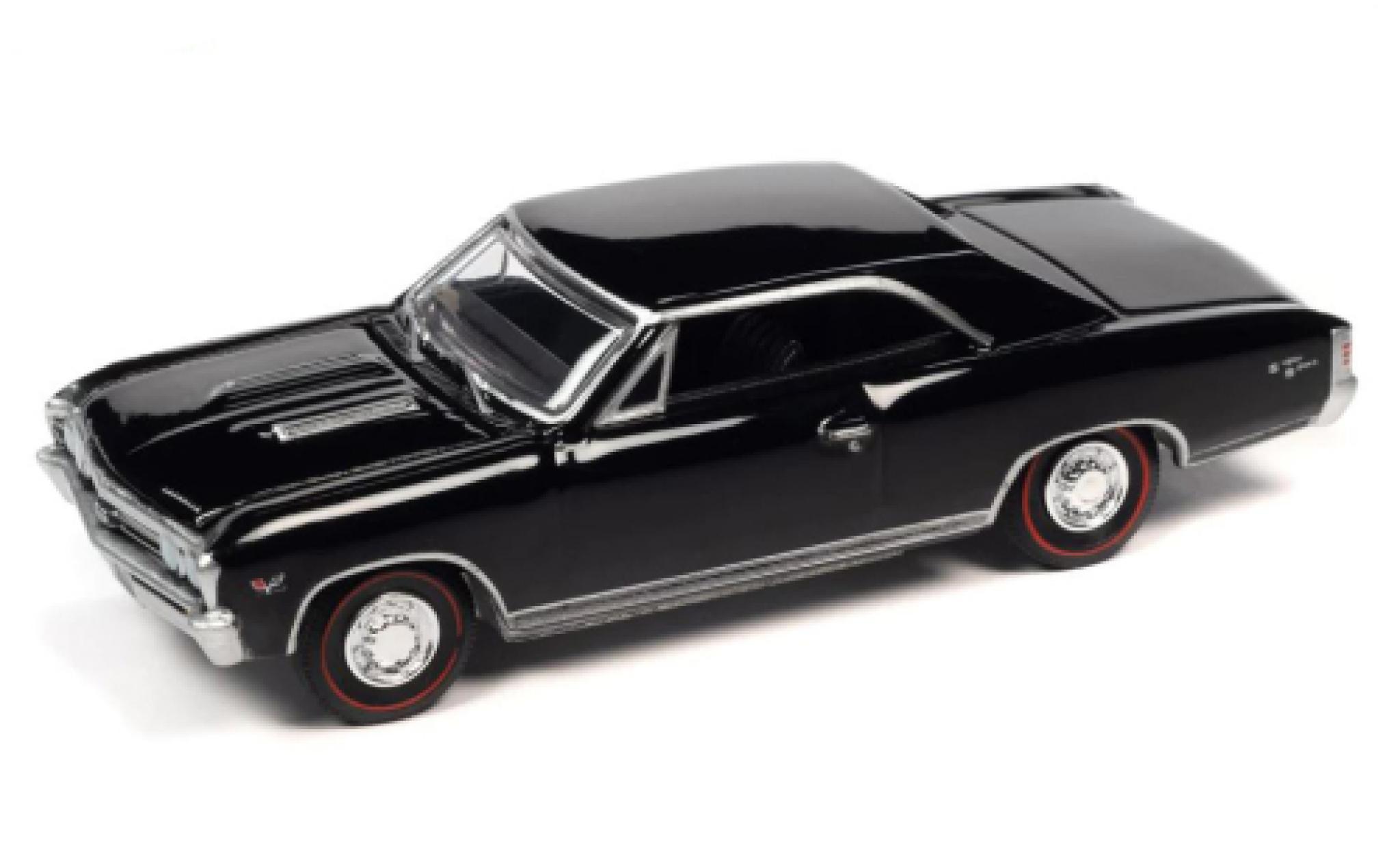 Chevrolet Chevelle 1/64 Auto World SS 396 nero 1967 modellino in miniatura