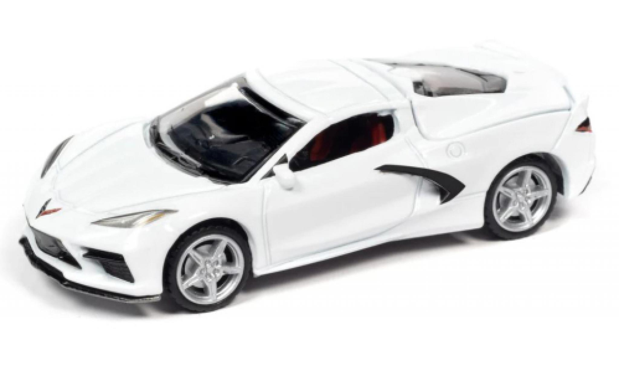 Chevrolet Corvette 1/64 Auto World (C8) Stingray bianco 2020 modellino in miniatura