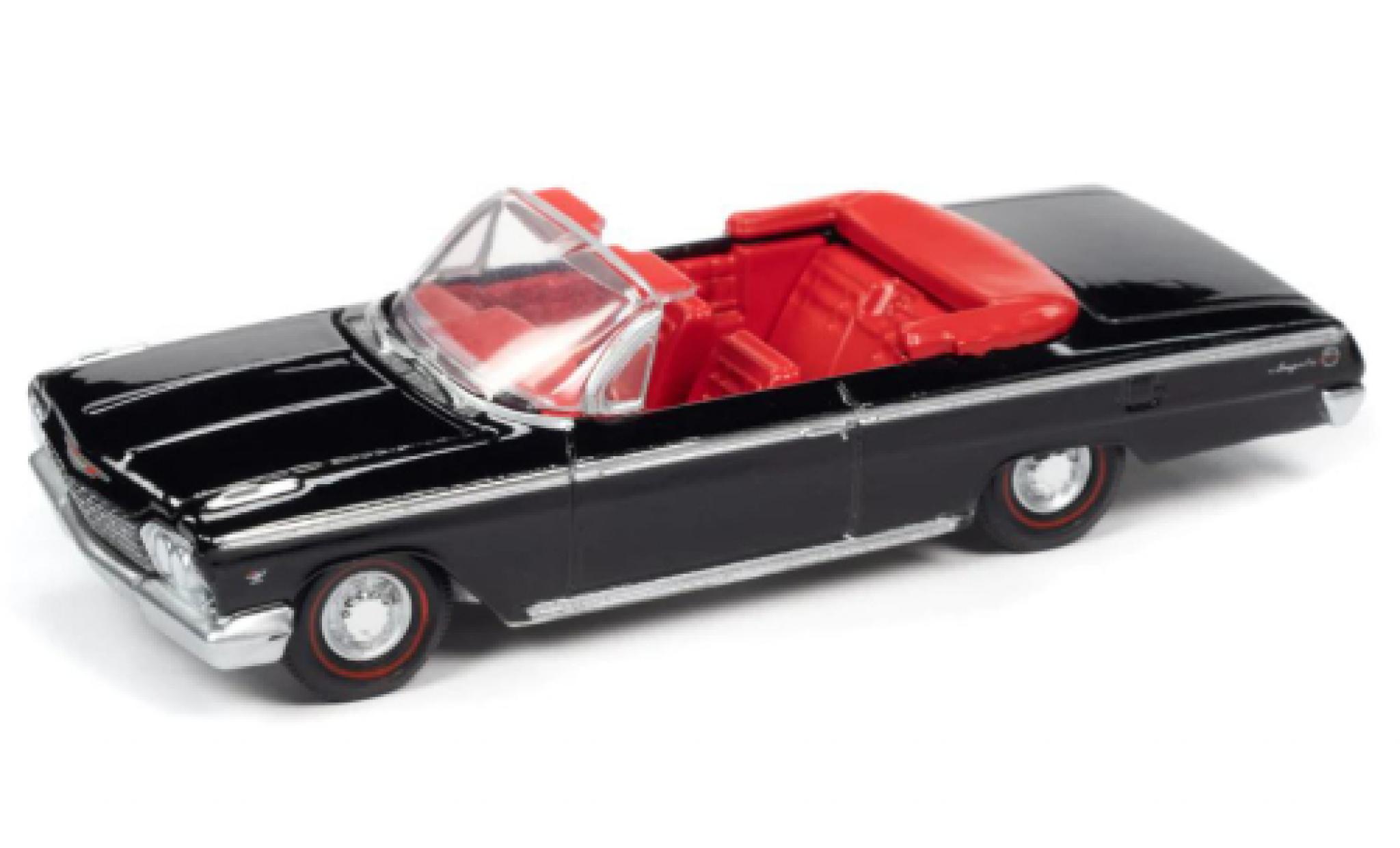 Chevrolet Impala 1/64 Auto World SS 409 Cabriolet nero 1962 modellino in miniatura