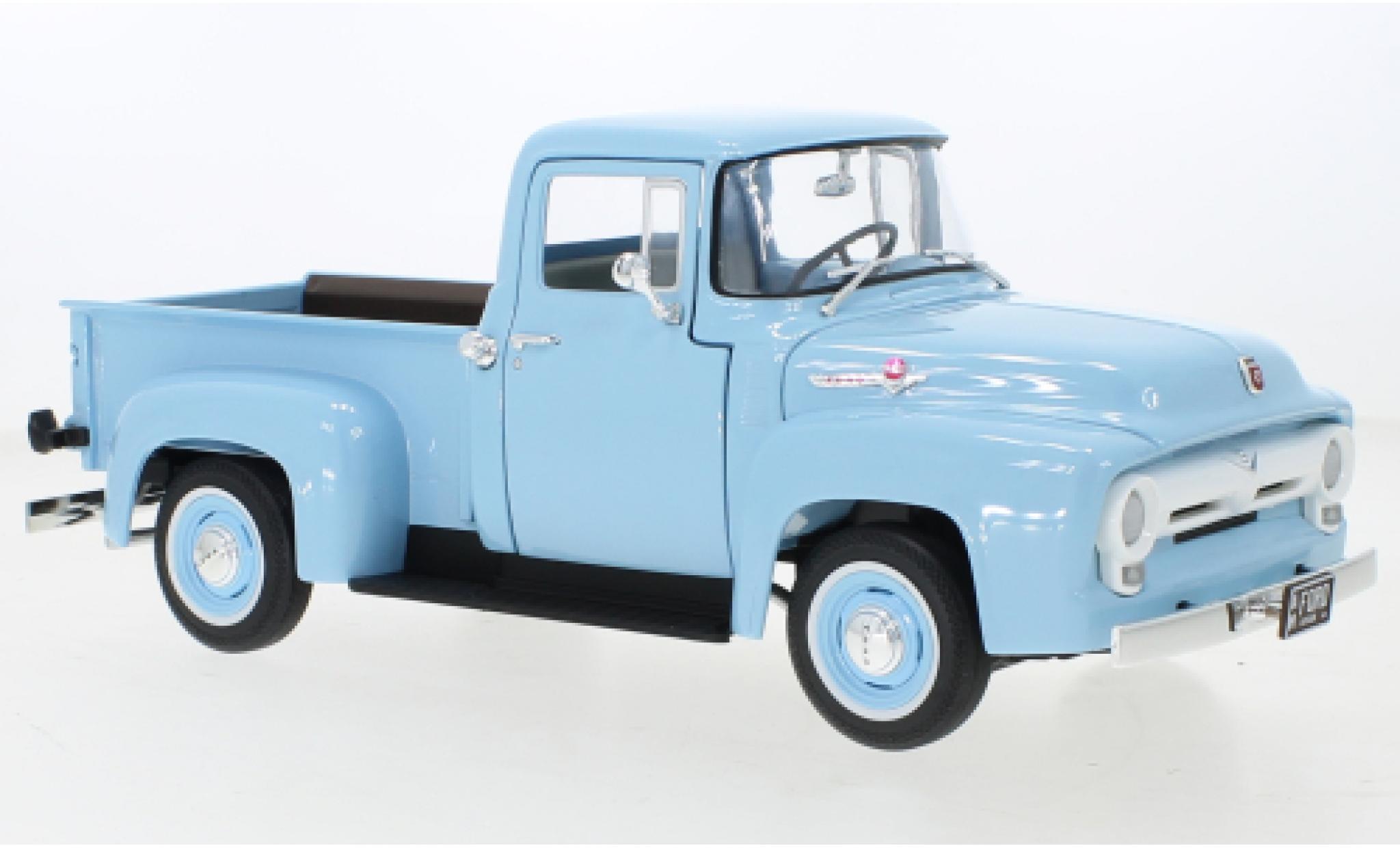 Ford F-1 1/18 Auto World 00 Pick Up blu 1956 modellino in miniatura