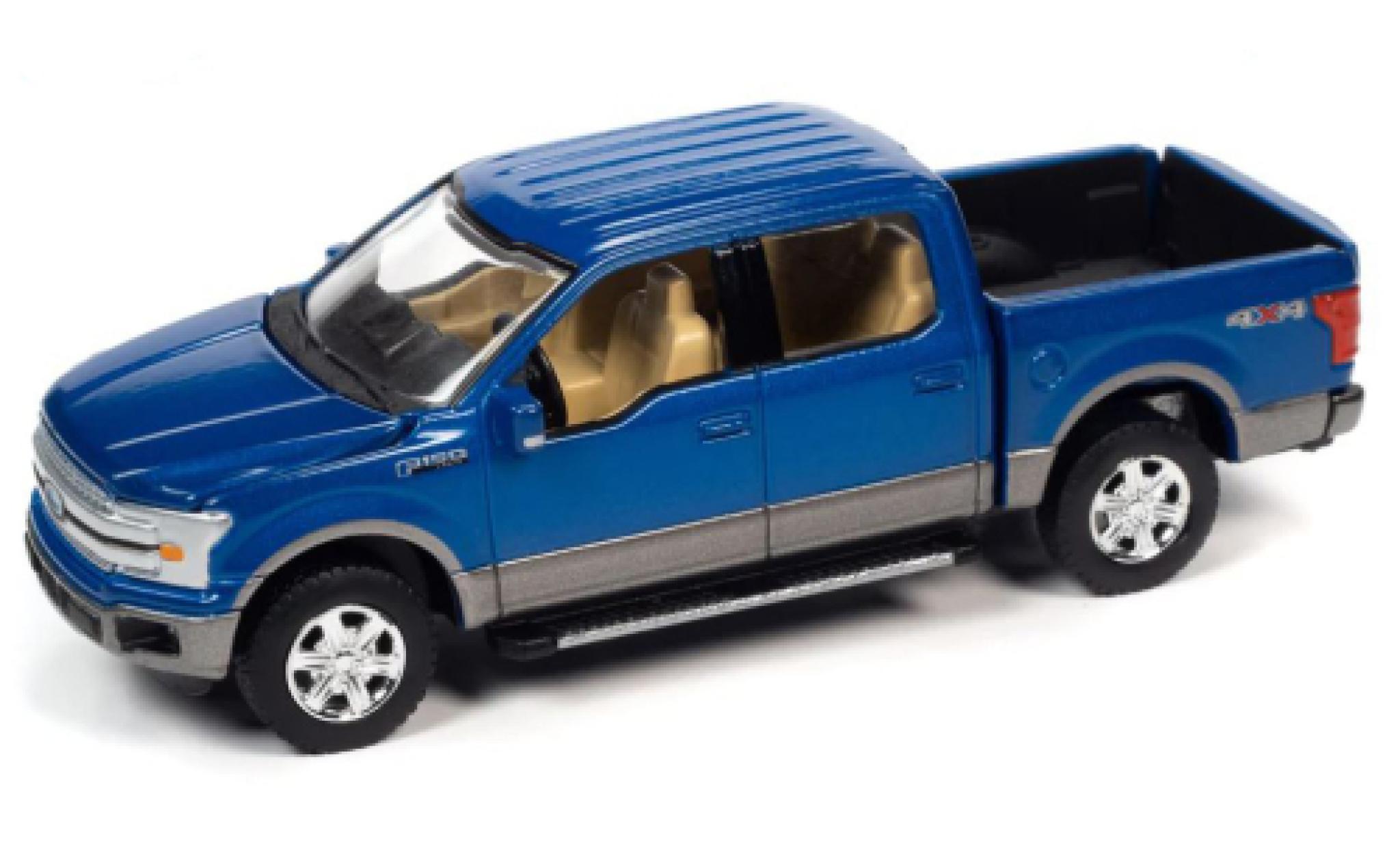 Ford F-1 1/64 Auto World 50 Lariat metallise blu foncé 2019 modellino in miniatura