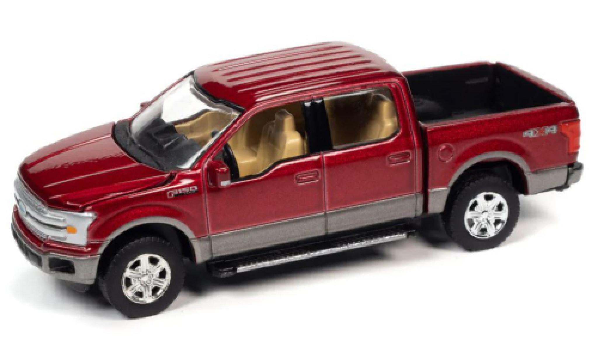 Ford F-1 1/64 Auto World 50 Lariat metallise rosso foncé 2019 modellino in miniatura