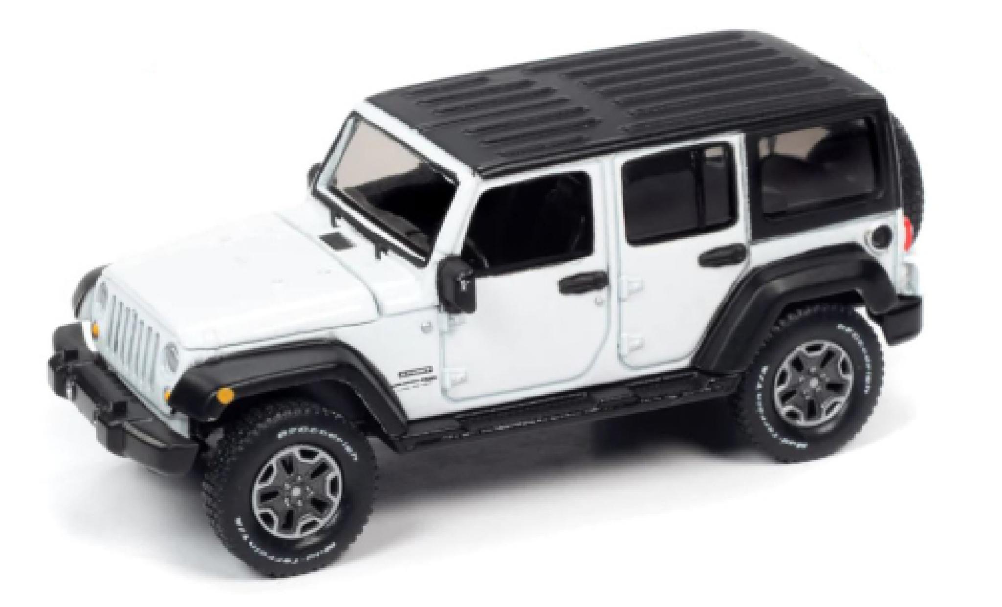 Jeep Wrangler 1/64 Auto World JK Unlimited Sport bianco 2018 modellino in miniatura