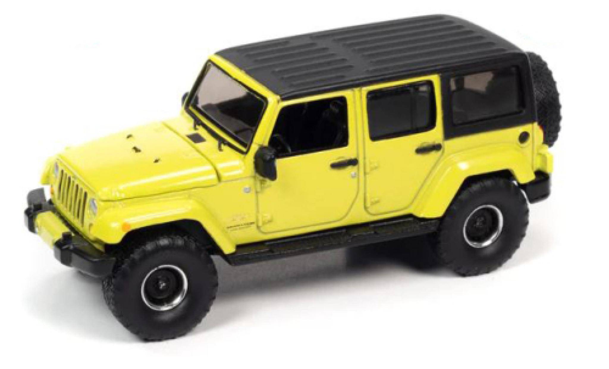 Jeep Wrangler 1/64 Auto World Sahara Unlimited la chaux 2017 modellino in miniatura