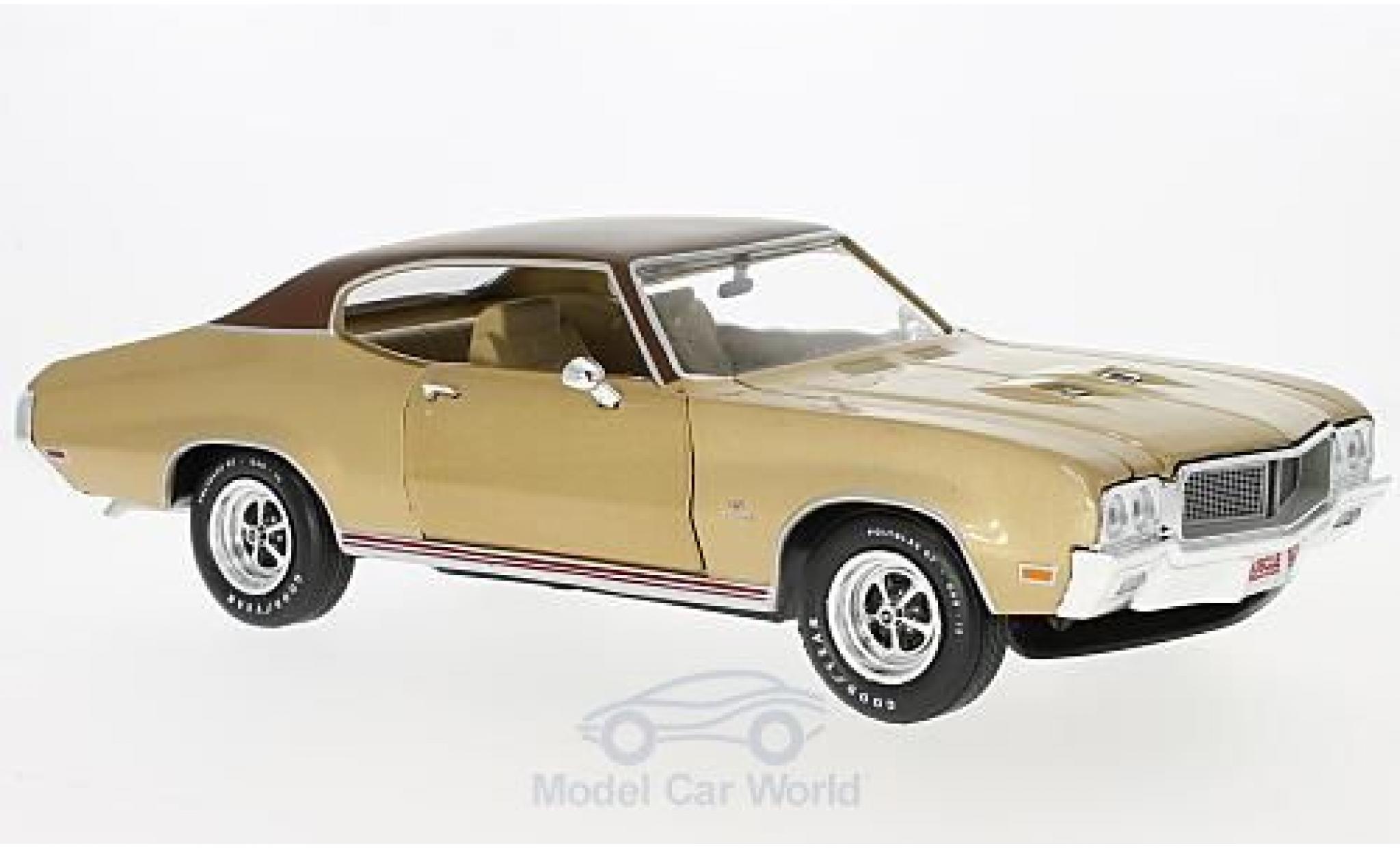 Buick GS 1/18 Auto World Stage 1 metallico beige/marroneee 1970 modellino in miniatura