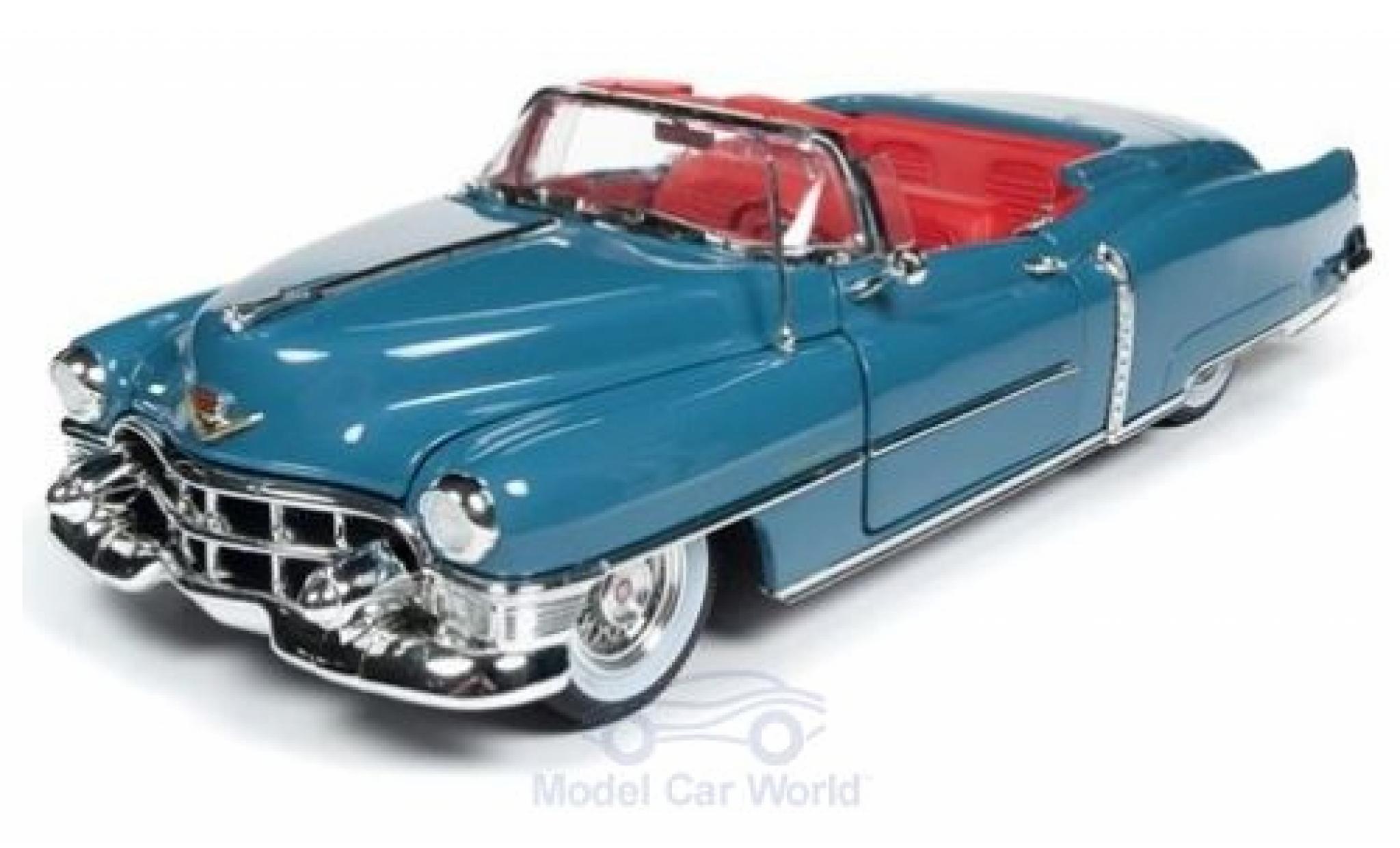 Cadillac Eldorado 1/18 Auto World Convertibile blu 1953 modellino in miniatura