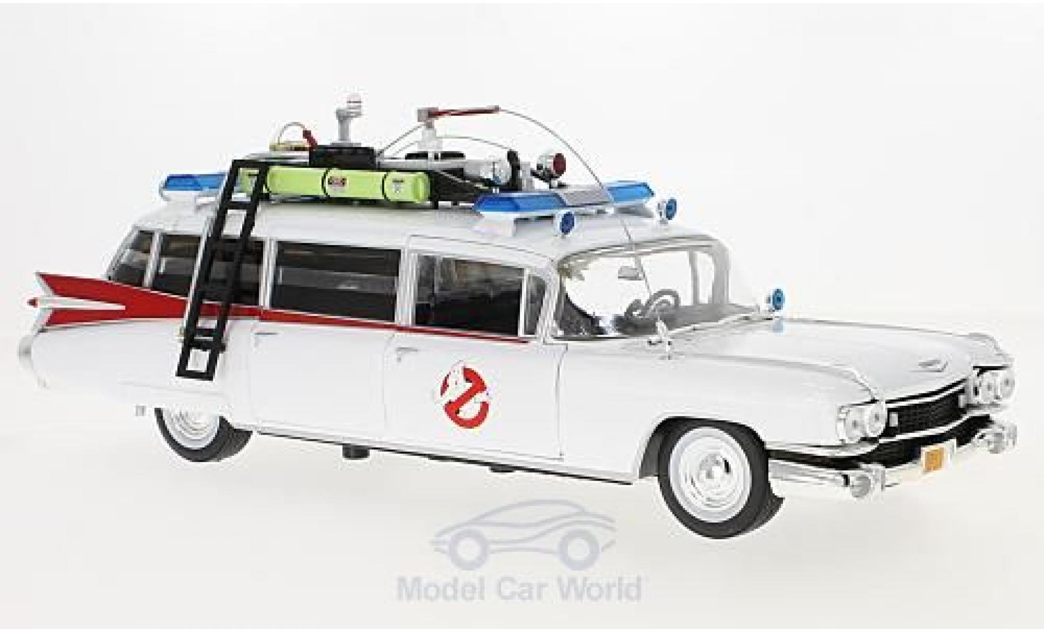 Cadillac Ghostbusters 1/18 Auto World Ecto-1 bianco 1959 (ca. 1:21) modellino in miniatura