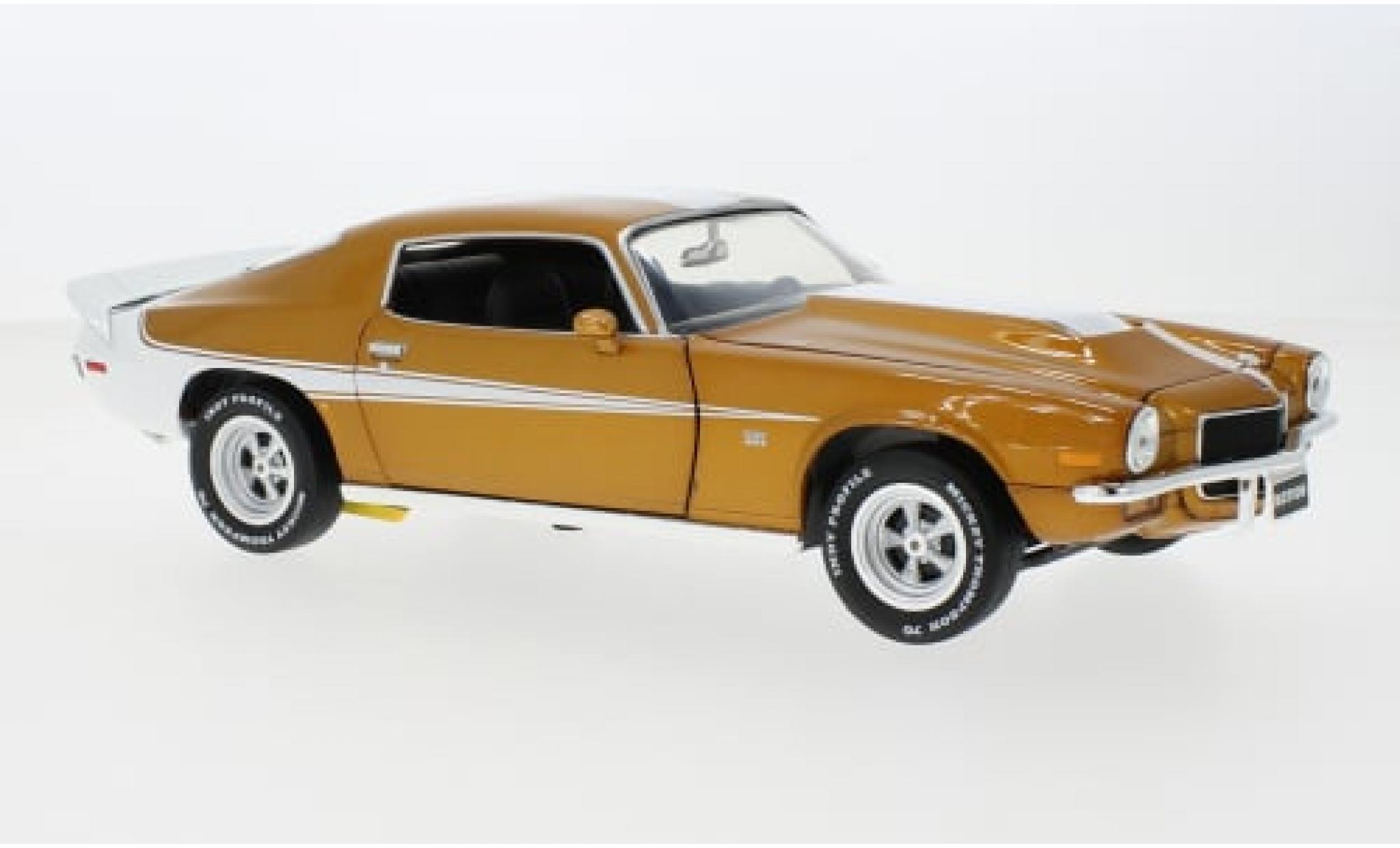 Chevrolet Camaro 1/18 Auto World Baldwin Motion kupfer/weiss 1973 1:18 modellino in miniatura