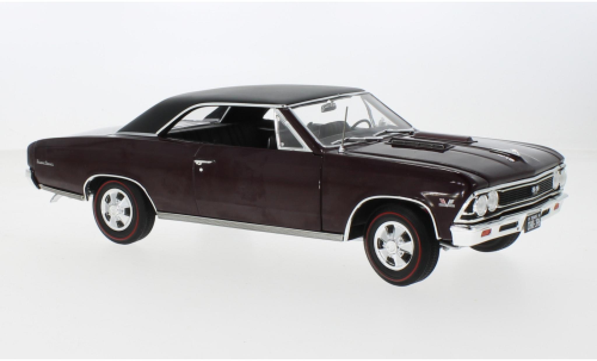 Chevrolet Chevelle 1/18 Auto World SS 396 rot/schwarz 1966 1:18 modellino in miniatura