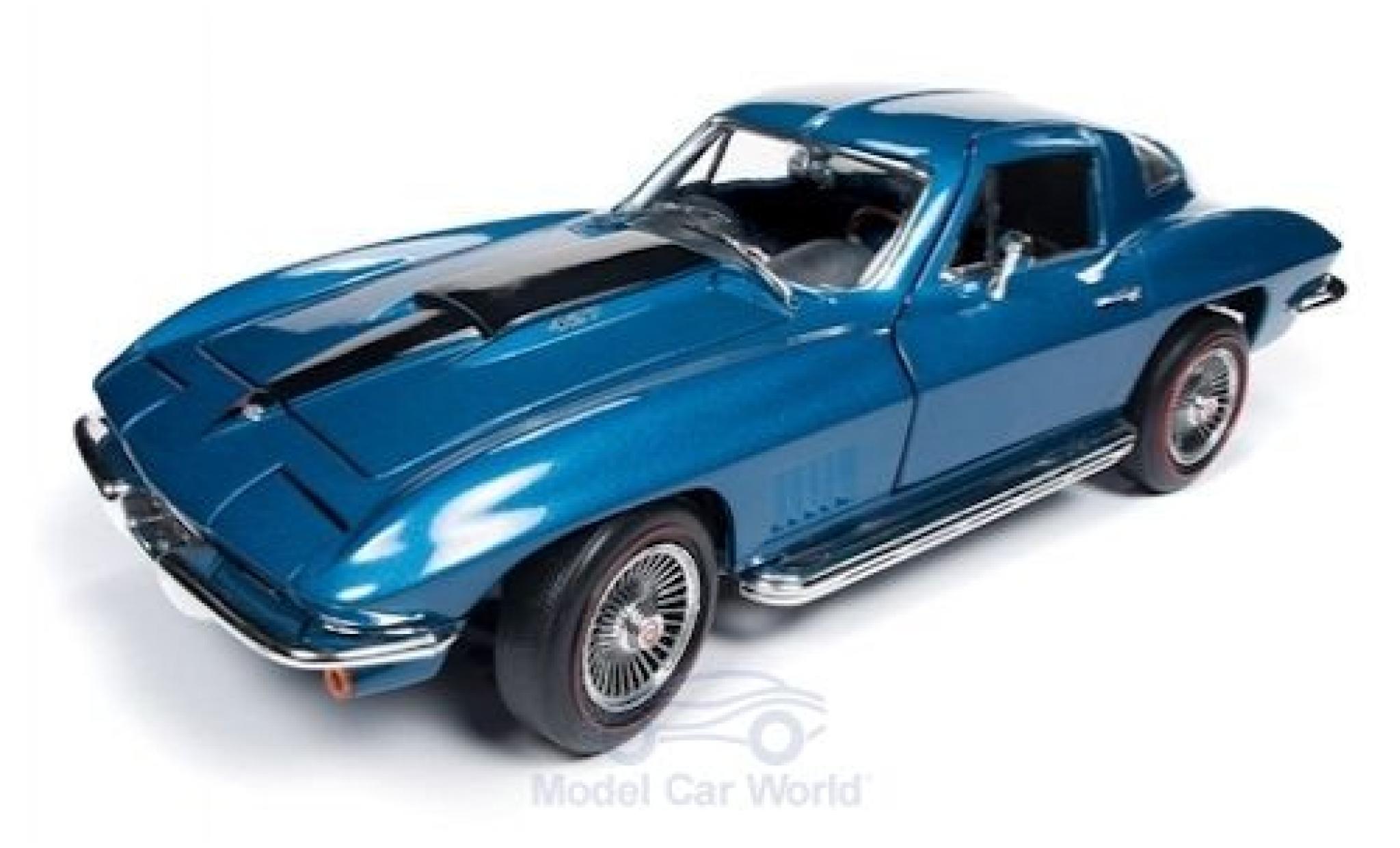 Chevrolet Corvette 1/18 Auto World 427 metallico blu 1967 modellino in miniatura
