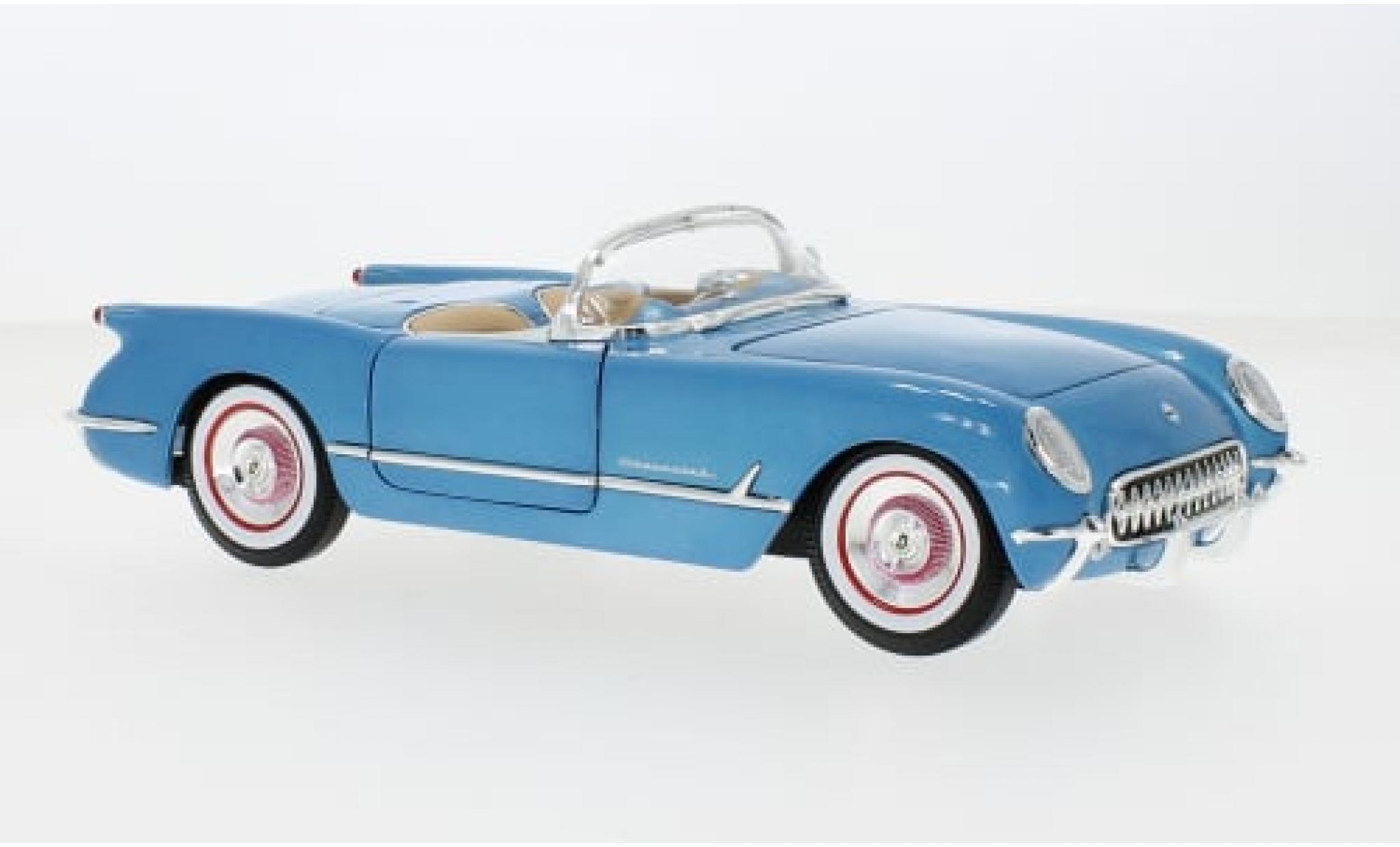Chevrolet Corvette 1/18 Auto World (C1) Cabriolet metallise blau 1954 1:18 modellino in miniatura