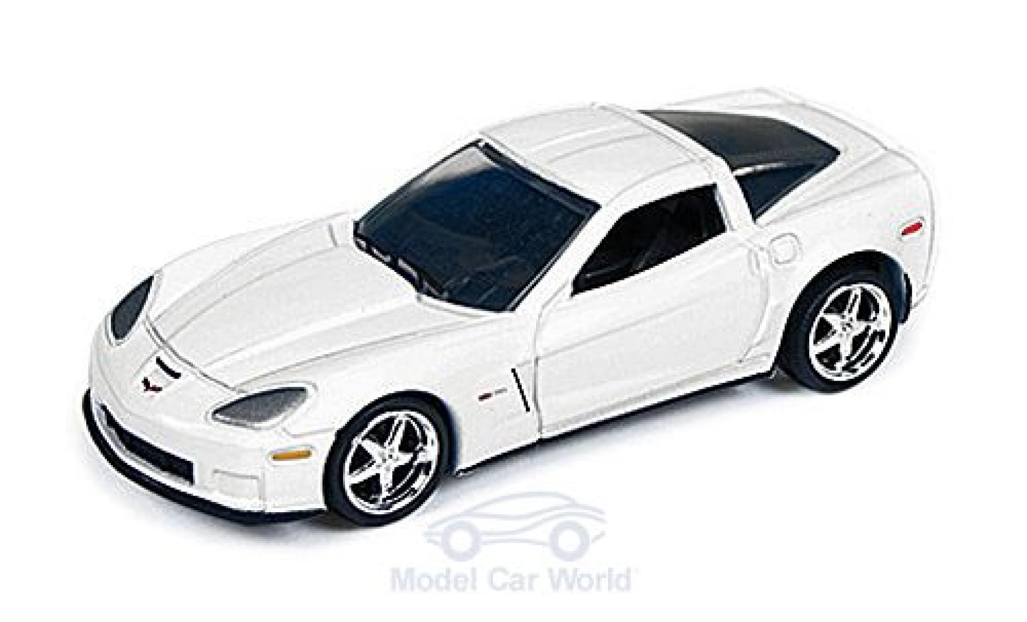 Chevrolet Corvette C6 1/64 Auto World Z06 (C6) bianco 2012 modellino in miniatura