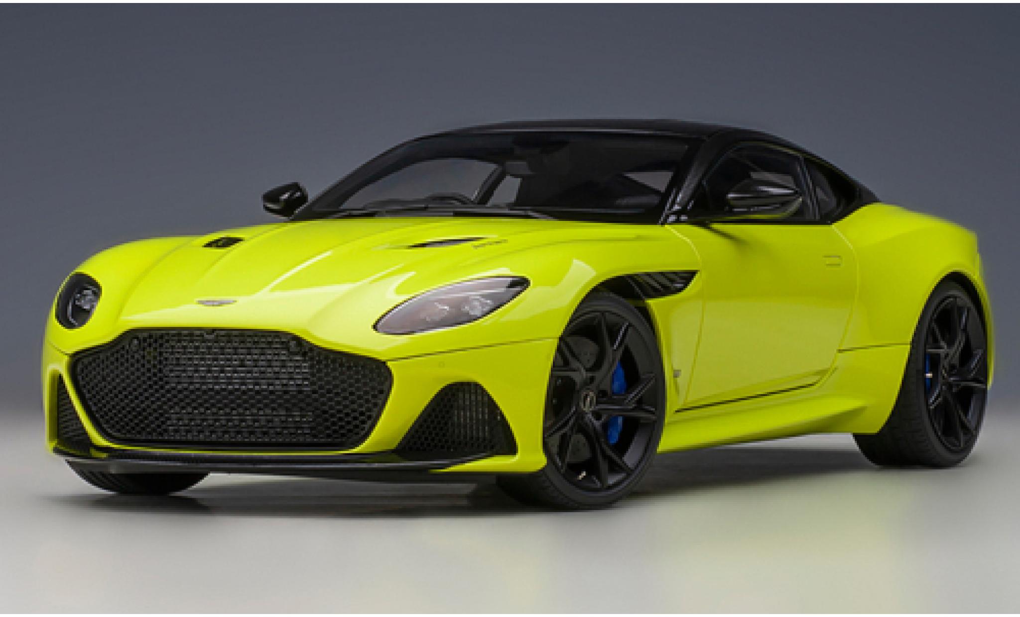 Aston Martin DBS 1/18 AUTOart Superleggera verde/nero 2019 modellino in miniatura