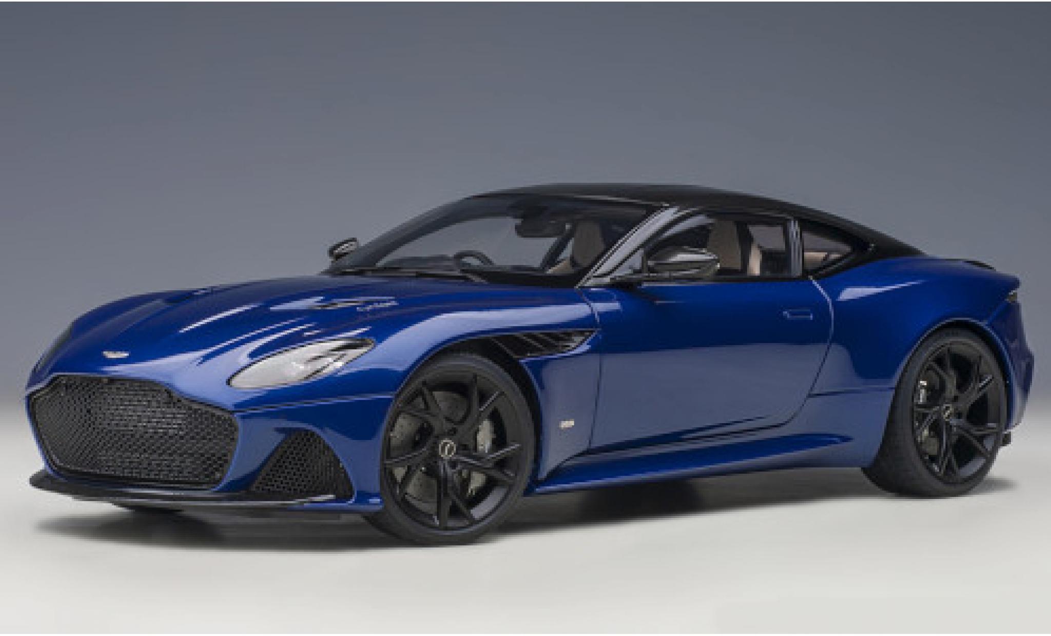 Aston Martin DBS 1/18 AUTOart Superleggera metallico blu RHD 2019 modellino in miniatura