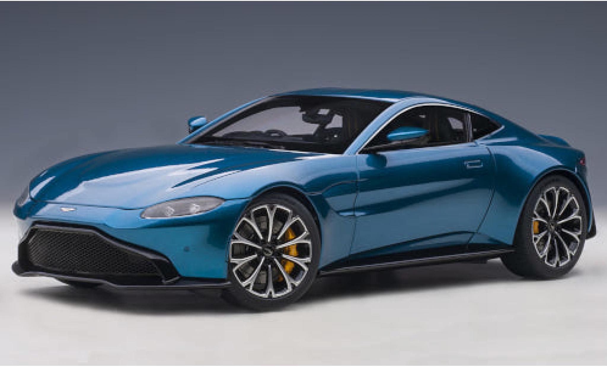 Aston Martin Vantage 1/18 AUTOart metallico blu RHD 2019 modellino in miniatura