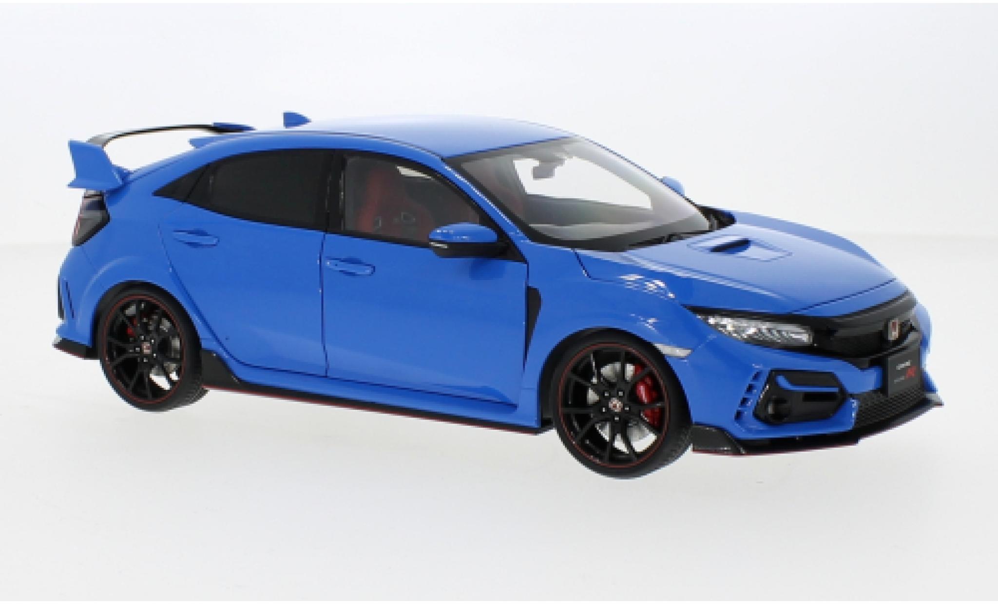 Honda Civic 1/18 AUTOart Type R (FK8) blu clair RHD 2021 modellino in miniatura
