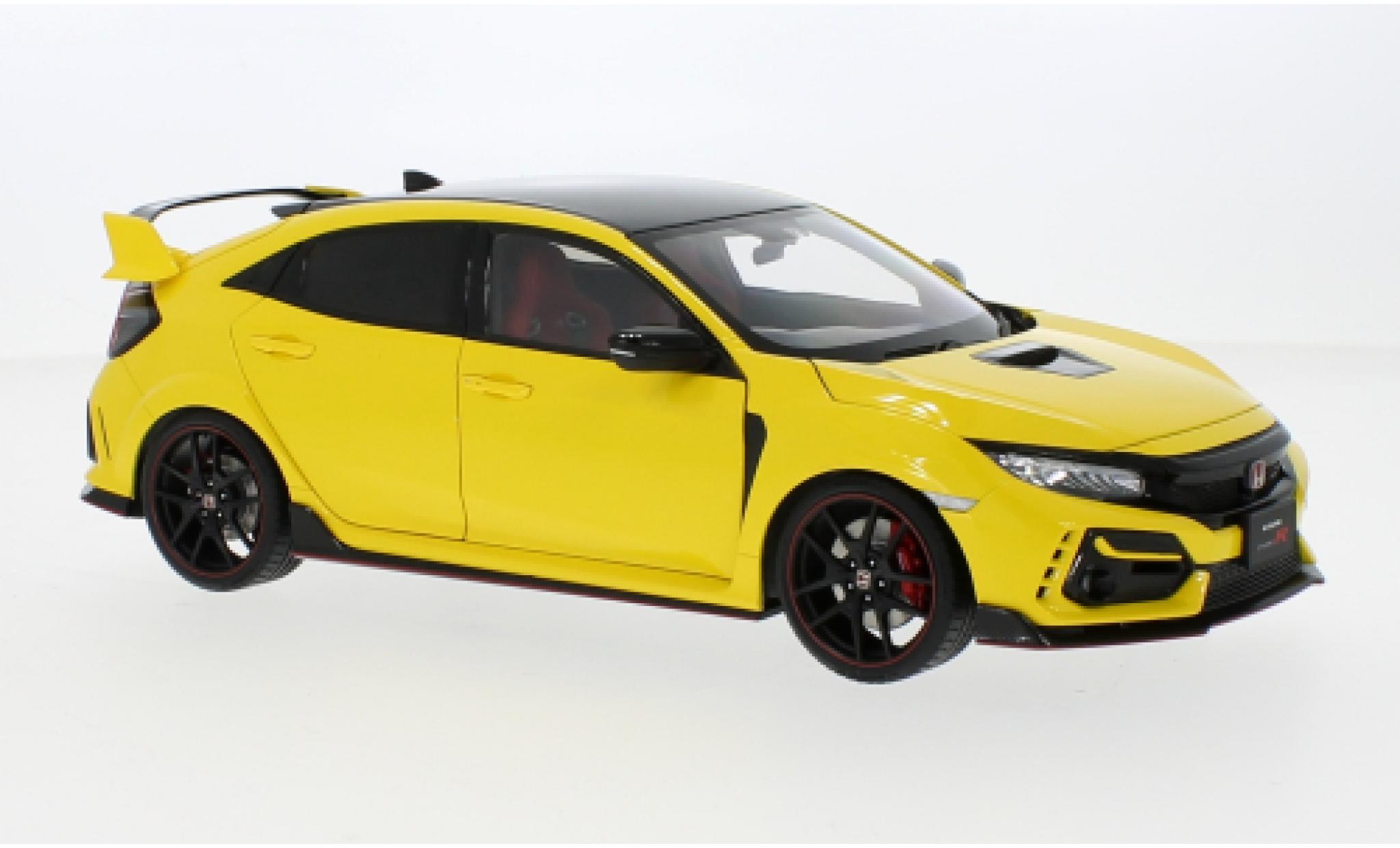 Honda Civic 1/18 AUTOart Type R (FK8) giallo RHD 2021 modellino in miniatura