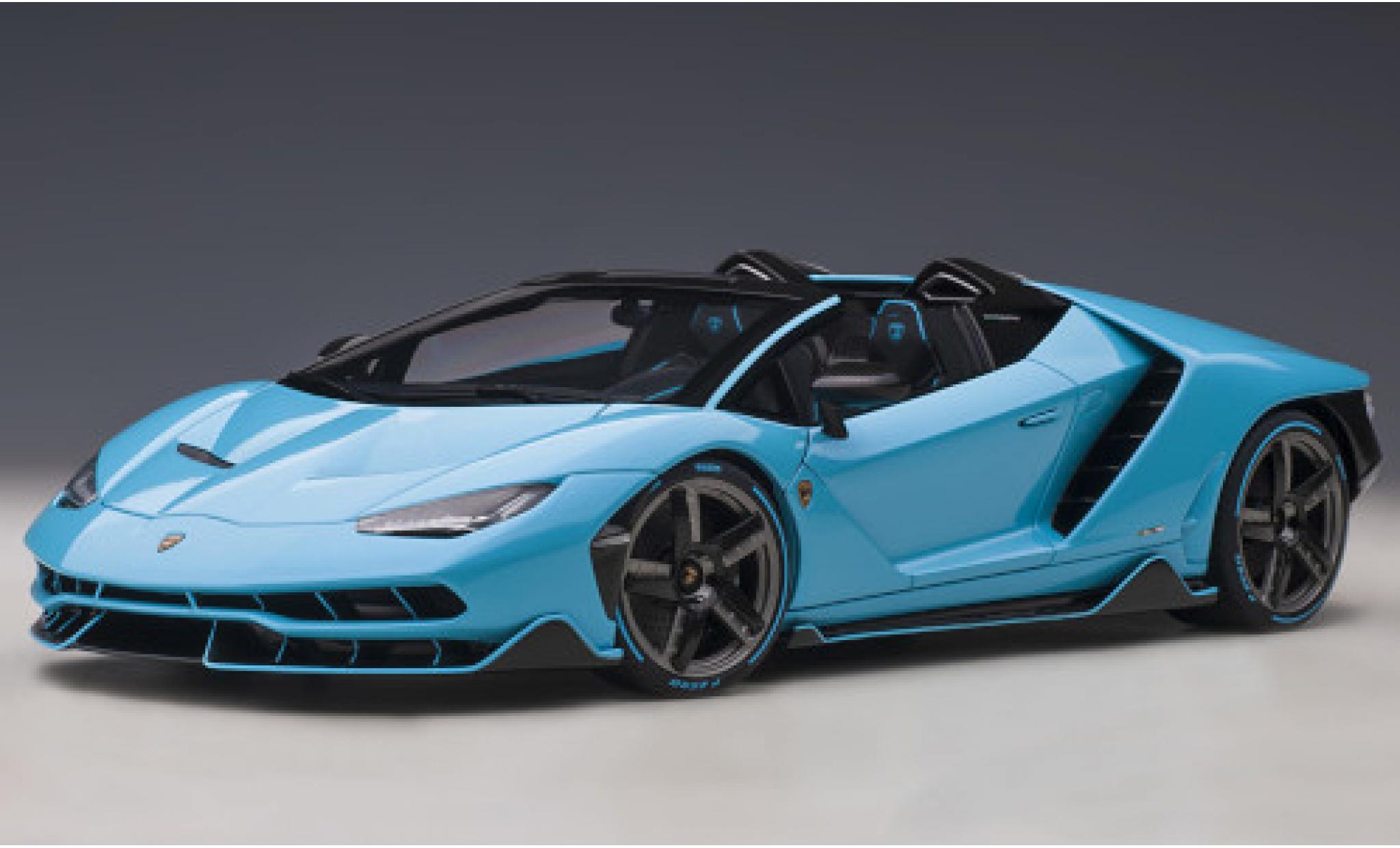 Lamborghini Centenario 1/18 AUTOart Roadster metallise blu clair 2016 modellino in miniatura